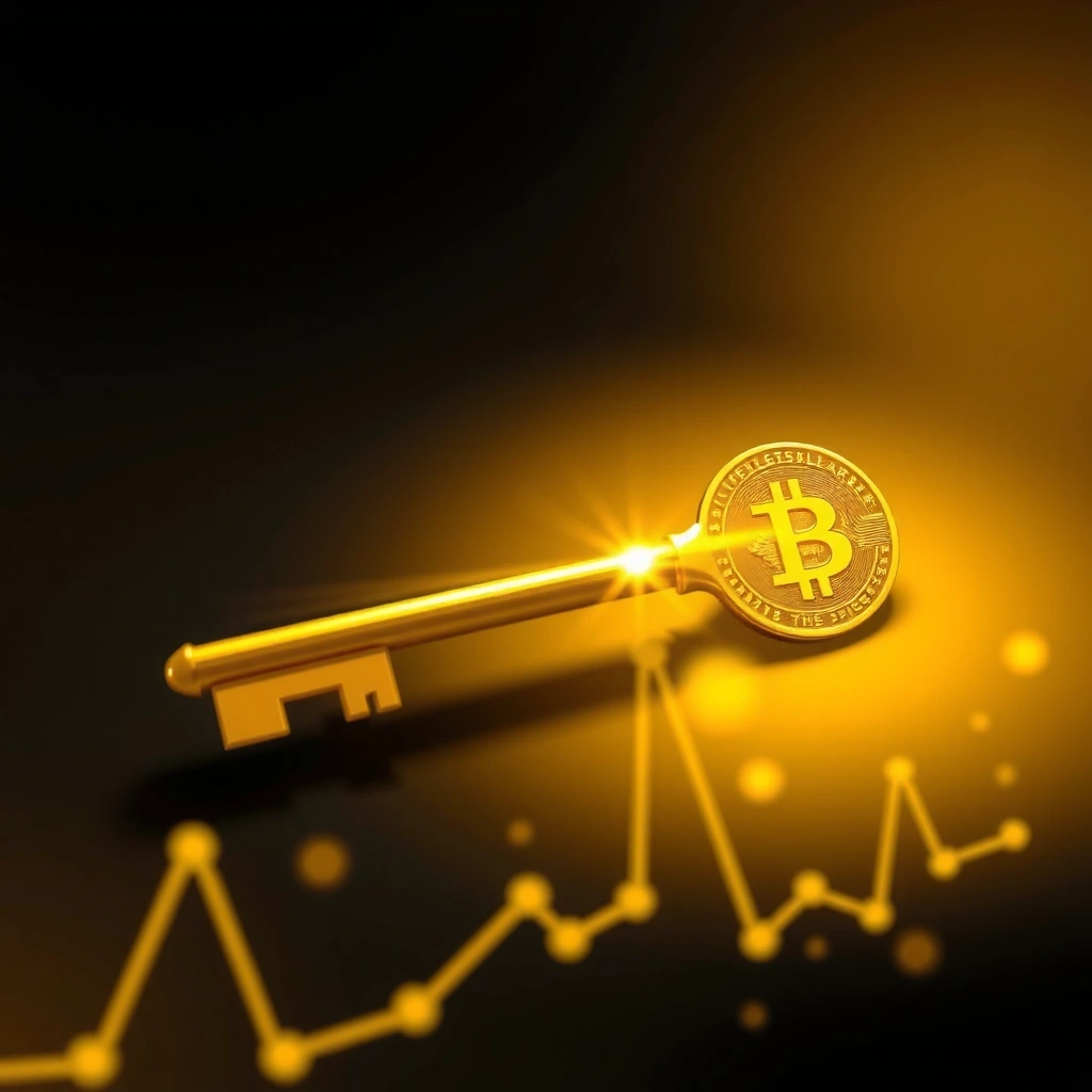 Stylizowany złoty klucz