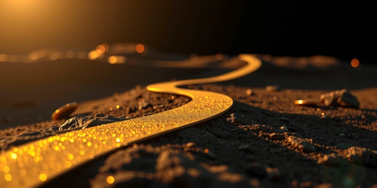 Złota ścieżka wiodąca do światła